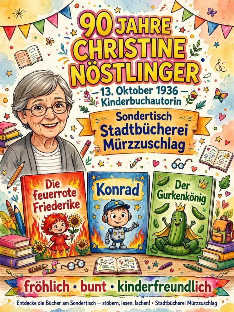 Sondertisch_90 Jahre Christine Nöstlinger_12._30.10.2026